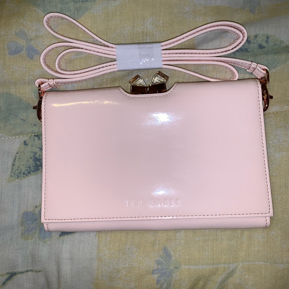Ted Baker London Square Crystal BodyPurse nudepink